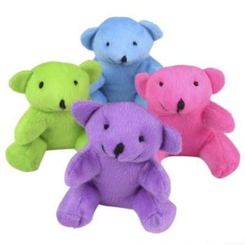 4.5" Neon Color Bear Plush